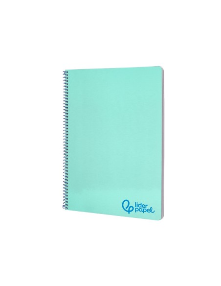 CUADERNO ESP. WONDER A4 T.PLASTICO 4MM 80H 90GR. VE. *74929
