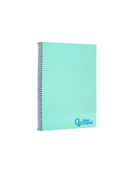 CUADERNO ESP. WONDER A4 T.PLASTICO 4MM 80H 90GR. VE. *74929