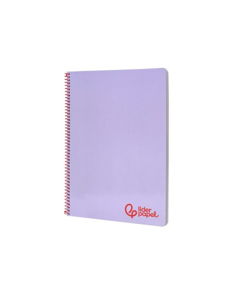 CUADERNO ESP. WONDER A4 T.PLASTICO 4MM 80H 90GR. VIO. *74932
