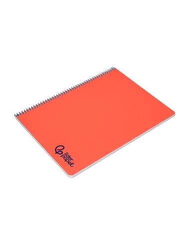 CUADERNO ESP. WONDER A4 T.PLASTICO 4MM 80H 90GR. RJ.