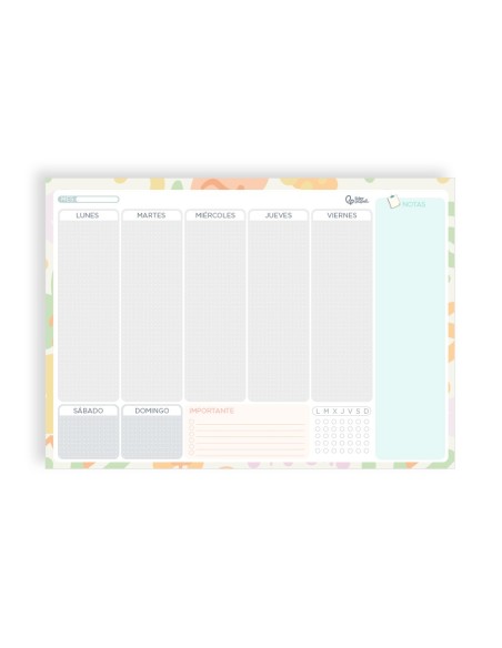 PLANNING SEMANAL  JOVEN 2026 29,7X21 CM A4 PEGATINAS PAPEL 104 GR