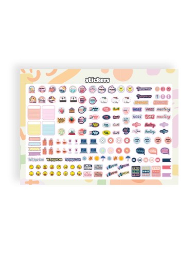 PLANNING SEMANAL  JOVEN 2026 29,7X21 CM A4 PEGATINAS PAPEL 104 GR