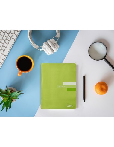 CUADERNO ENCOLADO SCRIPTUS A5 T.CARTON 6MM 48H. 90GR. COL.SURT.