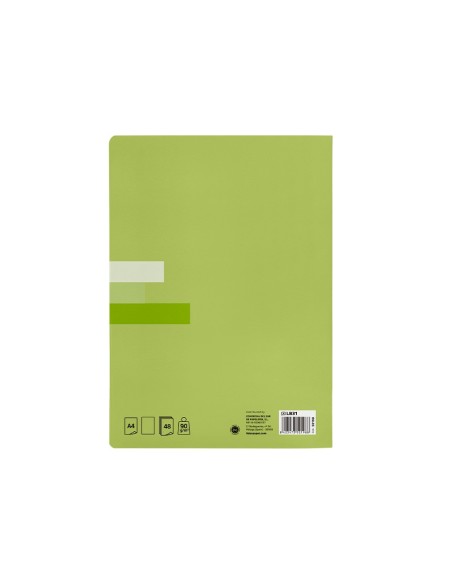 CUADERNO ENCOLADO SCRIPTUS A4 T.CARTON LISO 48H. 90GR. COL.SURT.