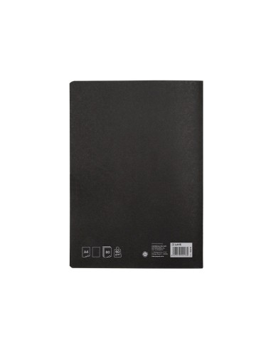 CUADERNO ENCOLADO LIDERPAPEL A4 T.CARTON LISO 80H. 60GR. NG.