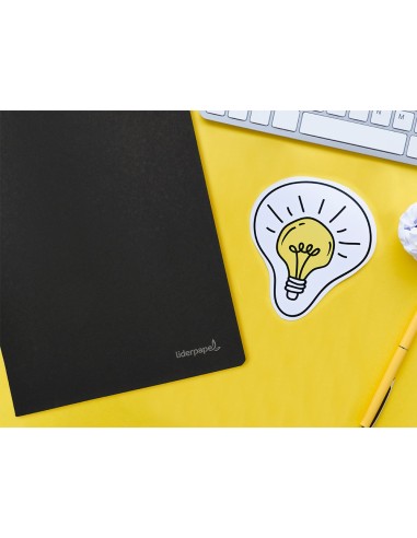 CUADERNO ENCOLADO LIDERPAPEL A4 T.CARTON LISO 80H. 60GR. NG.