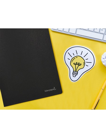 CUADERNO ENCOLADO LIDERPAPEL A4 T.CARTON LISO 80H. 60GR. NG.