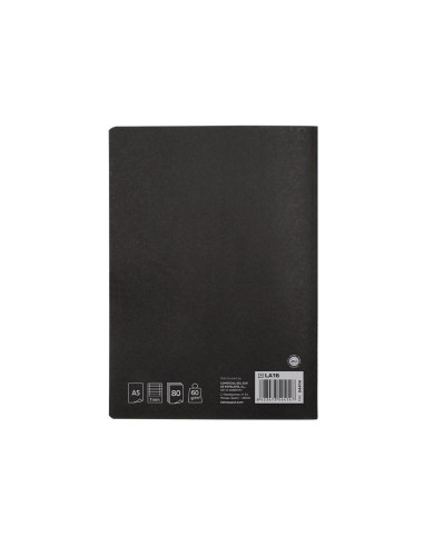 CUADERNO ENCOLADO LIDERPAPEL A5 T.CARTON HORIZONTAL 80H. 60GR. NG.