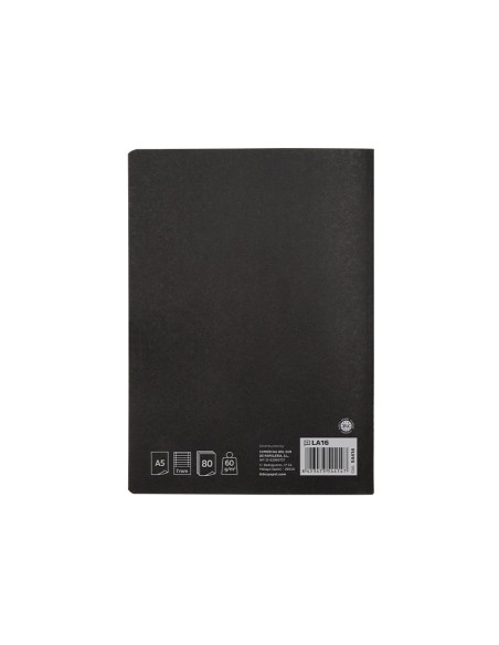 CUADERNO ENCOLADO LIDERPAPEL A5 T.CARTON HORIZONTAL 80H. 60GR. NG.