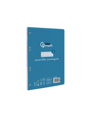 RECAMBIO LIDERPAPEL4º100 H CUADO PAUTADO 3 MM 70 GR C/MARGEN**