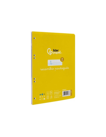 RECAMBIO LIDERPAPEL4º100 H CUADO PAUTADO 4 MM 6 TALADROS 70 G**