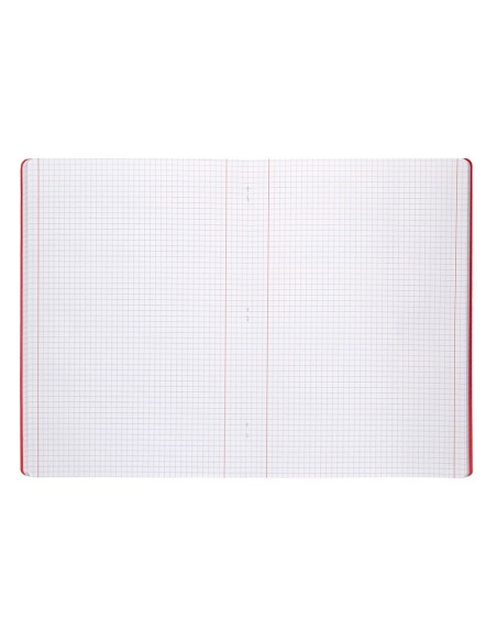 CUADERNO  360 T.DE PLAST.A4 48H. 90G/M2 5MM DOBLE MARGEN SURT.