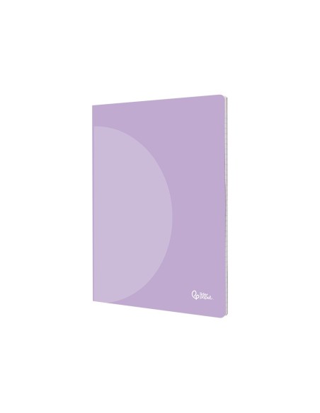 CUADERNO  360 T.DE PLAST.A5 48H. 90G/M2 LISO SIN MARGEN PASTEL SURT.