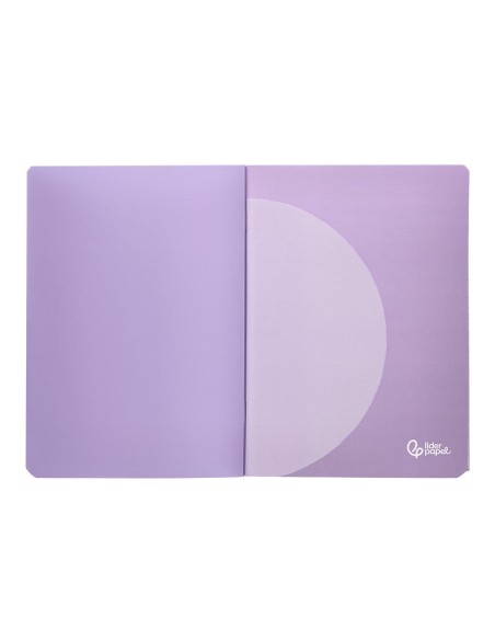 CUADERNO  360 T.DE PLAST.A4 48H. 90G/M2 LISO SIN MARGEN PASTEL SURT.