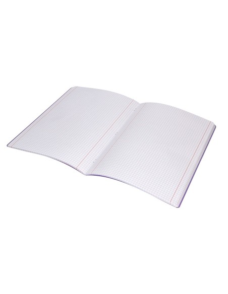CUADERNO  360 T.DE PLAST.A4 48H. 90G/M2 4MM MARGEN PASTEL SURT.