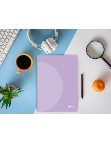 CUADERNO  360 T.DE PLAST.A4 48H. 90G/M2 4MM MARGEN PASTEL SURT.