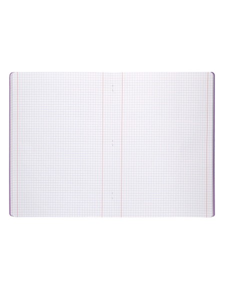 CUADERNO  360 T.DE PLAST.A4 48H. 90G/M2 4MM MARGEN PASTEL SURT.