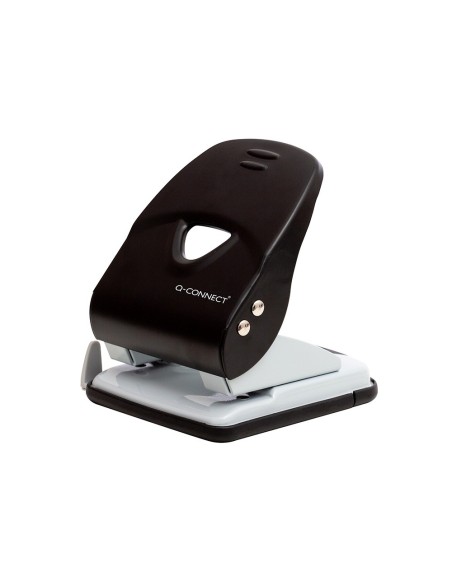 TALADRADOR Q-CONECT METAL NEGRO 2 TALADROS CAPACIDAD 40 HOJAS