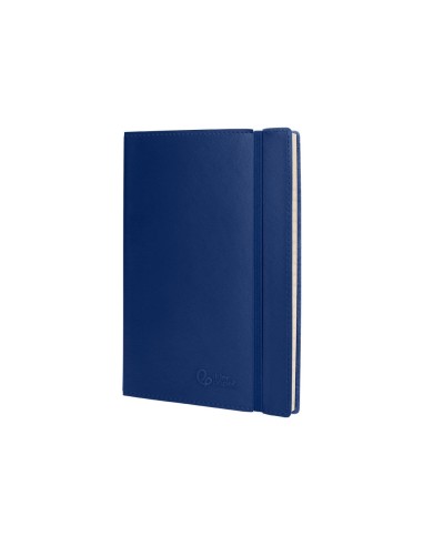 CUADERNO GRAP. LIDERPAPEL INDICE A6 4MM 120H. 70GR. AZ. C/GOMA