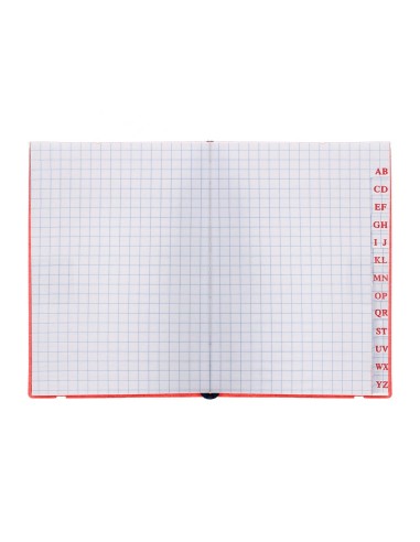 CUADERNO GRAP. LIDERPAPEL INDICE A7 4MM 120H. 70GR.RJ. C/GOMA