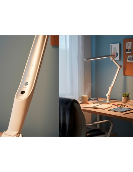 LAMPARA OFICINA Q- CONNECT PRO.ABS 32 LEDS 10 W SENSOR 3 NIVELES CROM