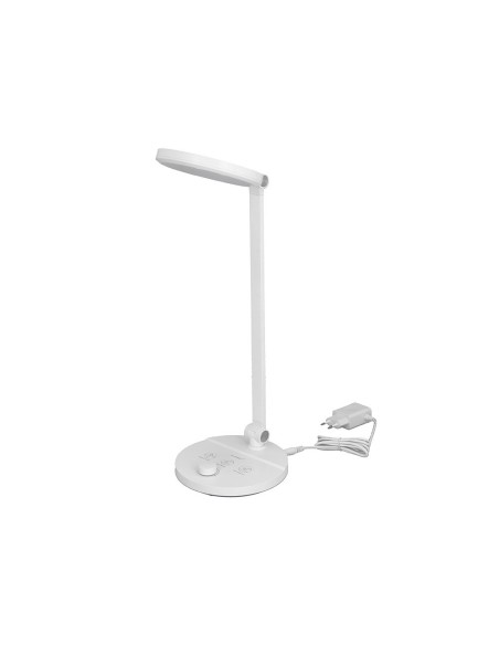 LAMPARA OFICINA Q-CON.SOBREMESA PRO.ABS 80 LEDS 7 W INTERRUPTOR BL.