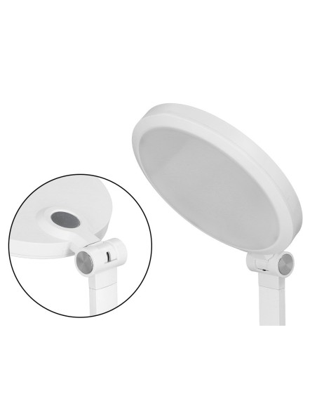 LAMPARA OFICINA Q-CON.SOBREMESA PRO.ABS 80 LEDS 7 W INTERRUPTOR BL.