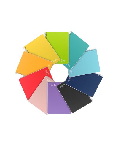 CUADERNO ESP. WITTY A5 T.DURA LISO 80H 75GR. SURT.*08412