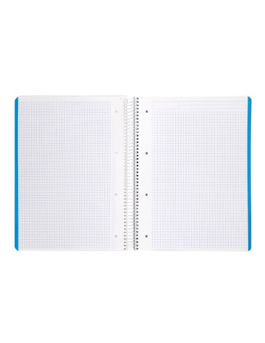 CUADERNO ESPIRAL LIDERPAPEL FOLIO WITTY TAPA DURA 140H 75GR CUADRO 4