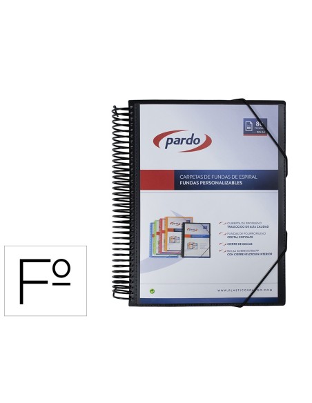 CARPETA PARDO ESCAPARATE ESP.80 FUNDAS FL. PERSO.NG.