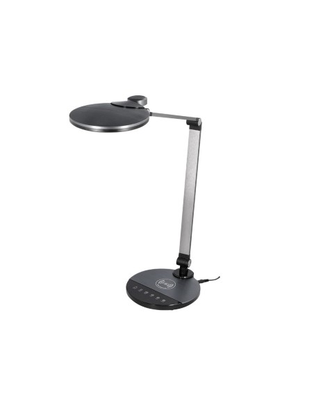 LAMPARA OFICINA Q-CON.SOBREMESA PRO.AL.9W 120 LED CARGADOR MOVIL NG.