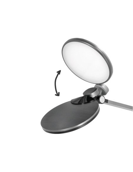 LAMPARA OFICINA Q-CON.SOBREMESA PRO.AL.9W 120 LED CARGADOR MOVIL NG.