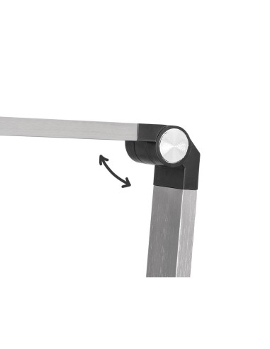 LAMPARA OFICINA Q-CON.SOBREMESA PRO.AL.9W 120 LED CARGADOR MOVIL NG.