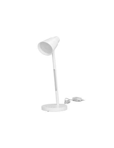 LAMPARA OFICINA Q-CON.SOBREMESA ABS TACTIL 6W 32 LED 330LM BL.