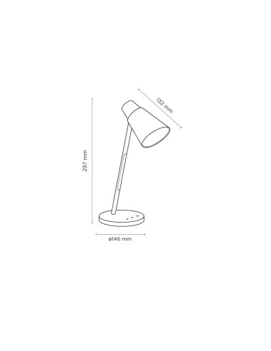 LAMPARA OFICINA Q-CON.SOBREMESA ABS TACTIL 6W 32 LED 150LM NG.