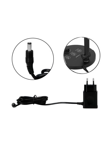 LAMPARA OFICINA Q-CON.SOBREMESA PRO.ABS 80 LEDS 7 W INTERRUPTOR NG.