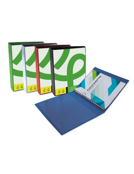CARPETA  2AN.25MM MIXTAS PP.A4 AZ. TRANSLUCIDO