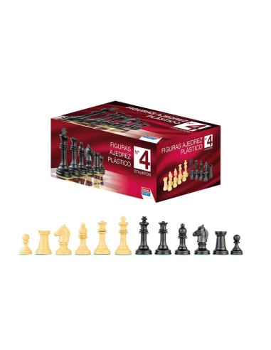 AJEDREZ FALOMIR STAUNTON Nº4 FIGURAS PLÁSTICO