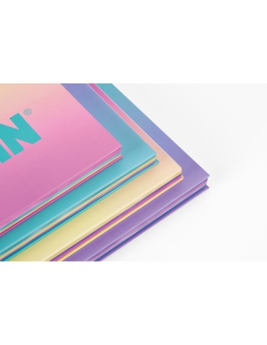 CUADERNO ESP.MILAN COLECCION SUNSET A4 T.DURA 90H. 95GR.5MM VE.