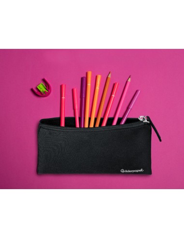 ESTUCHE PORTATODO LIDERPAPEL PLANO ANCHO UNA CREMALLERA 200X100 MM N