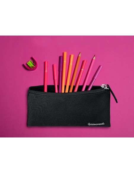 ESTUCHE PORTATODO LIDERPAPEL PLANO ANCHO UNA CREMALLERA 200X100 MM N