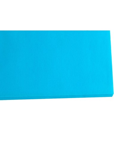 PAPEL SEDA CELESTE 52X76 CM 18 GR PAQUETE 25 H.