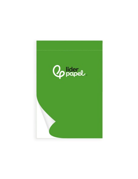 BLOC ENCOLADO LIDERPAPEL 88X125MM PERFORADO LISO 80H 60GR.