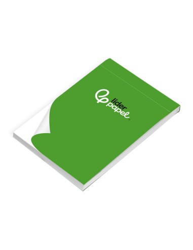 BLOC ENCOLADO LIDERPAPEL 88X125MM PERFORADO LISO 80H 60GR.