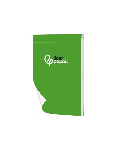 BLOC ENCOLADO LIDERPAPEL 88X125MM PERFORADO LISO 80H 60GR.