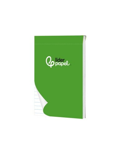 BLOC NOTAS LIDERPAPEL A7 HORIZONTAL 80H. 60GR. PERFORADO