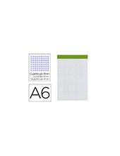 BLOC ENCOLADO LIDERPAPEL A6 4MM PERFORADO 80H. 60GR. S/TAPA 2