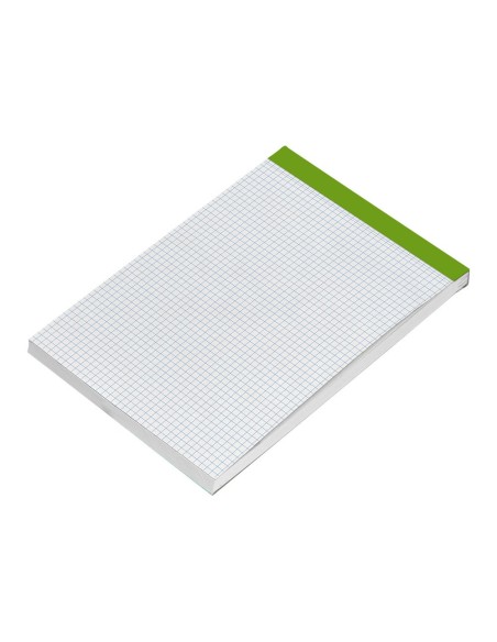 BLOC ENCOLADO LIDERPAPEL A5 4MM PERFORADO 80H. 60GR. S/TAPA