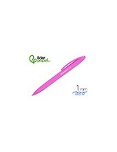 BOLIGRAFO LIDERPAPEL GUMMY TOUCH RETRACTIL 1.0 MM TINTA ROSA 2
