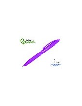 BOLIGRAFO LIDERPAPEL GUMMY TOUCH RETRACTIL 1.0 MM TINTA MORADO 2